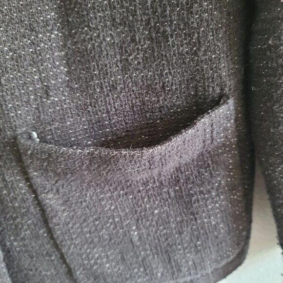 Eileen Fisher Cotton Linen Speckled Tweed Collarless Jacket‎ Blazer Size Small - Picture 4 of 9